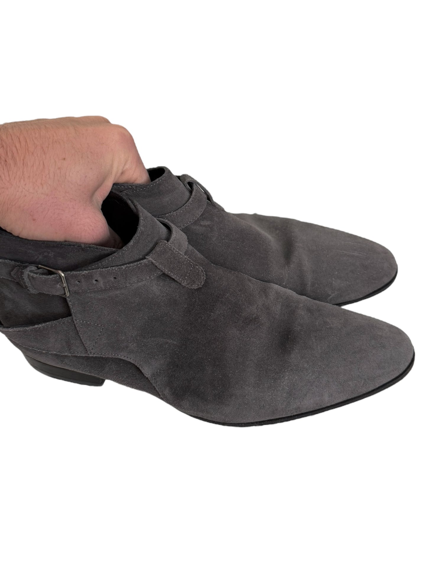 Grey Suede Low Jodhpur Boot