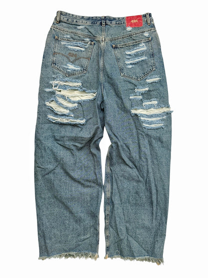 Distressed Big Daddy Baggy Denim Jeans