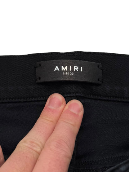 MX1 Green Ultra Suede Repair Skinny Denim