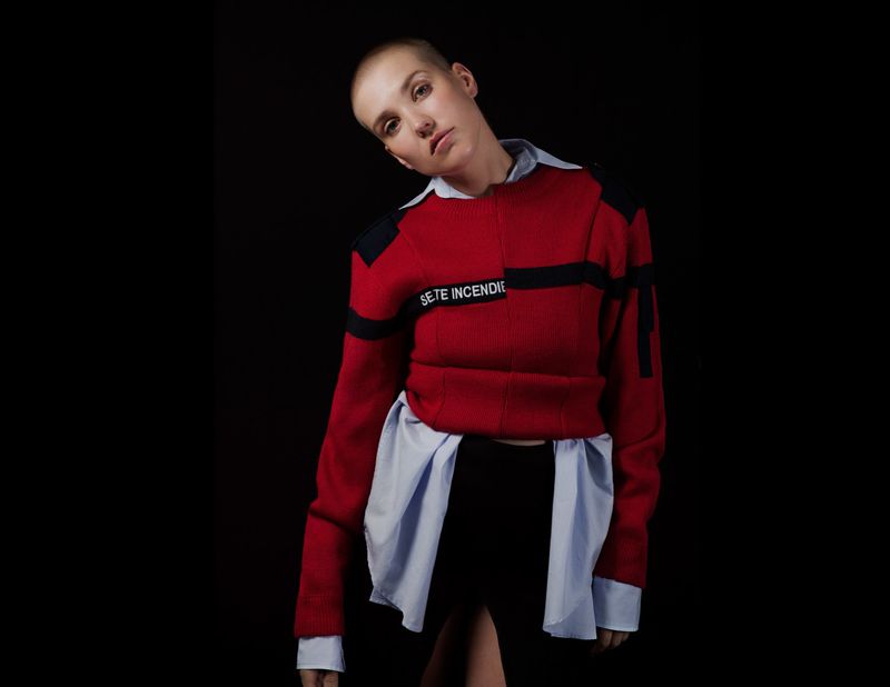 2016 Fire Safety Reconstucted Knit Securite Sweater