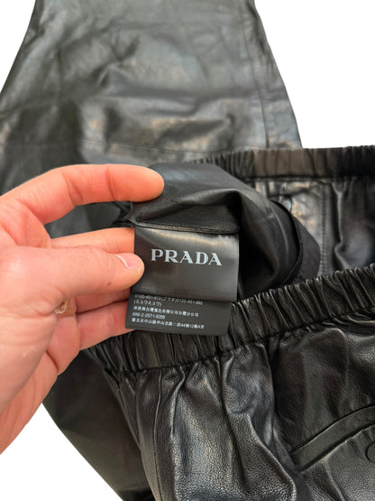 2022 Goat Leather Baggy Pants