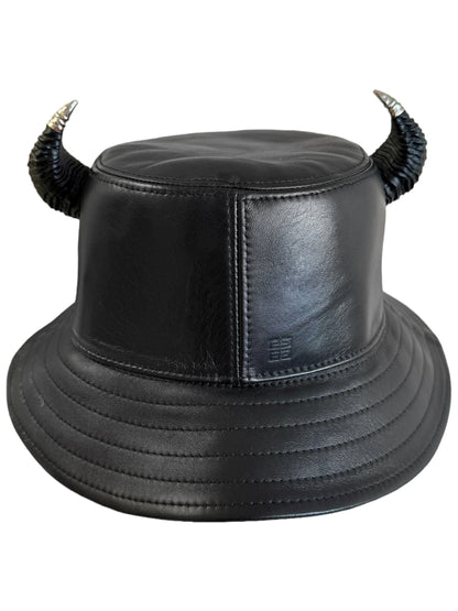 SS21 Horn Leather Bucket Hat