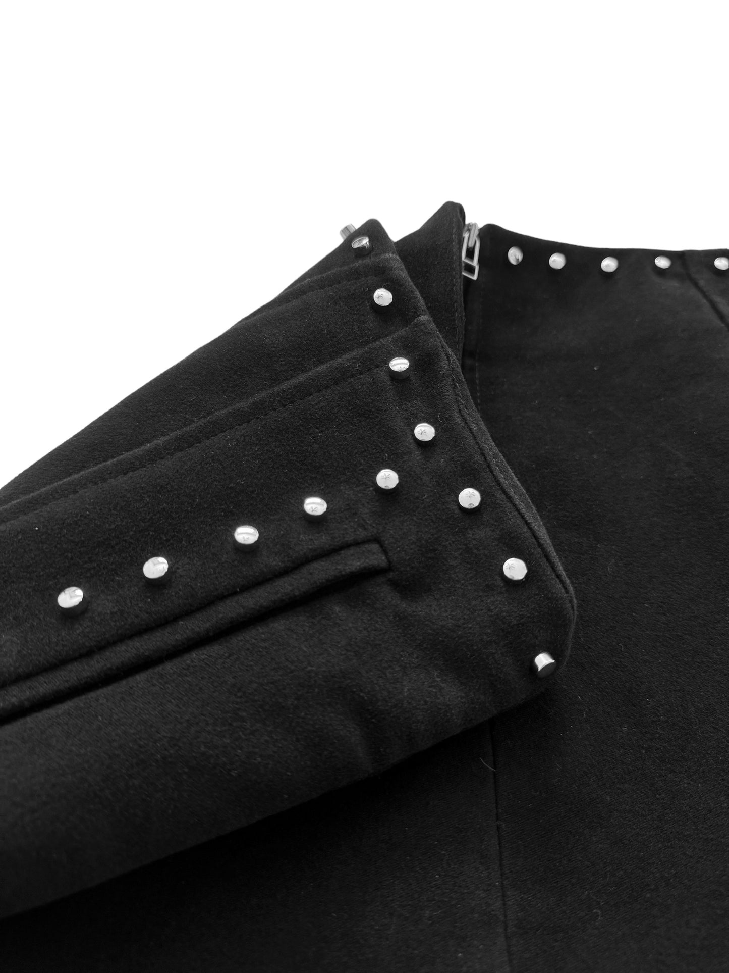 Studded Felted Skirt