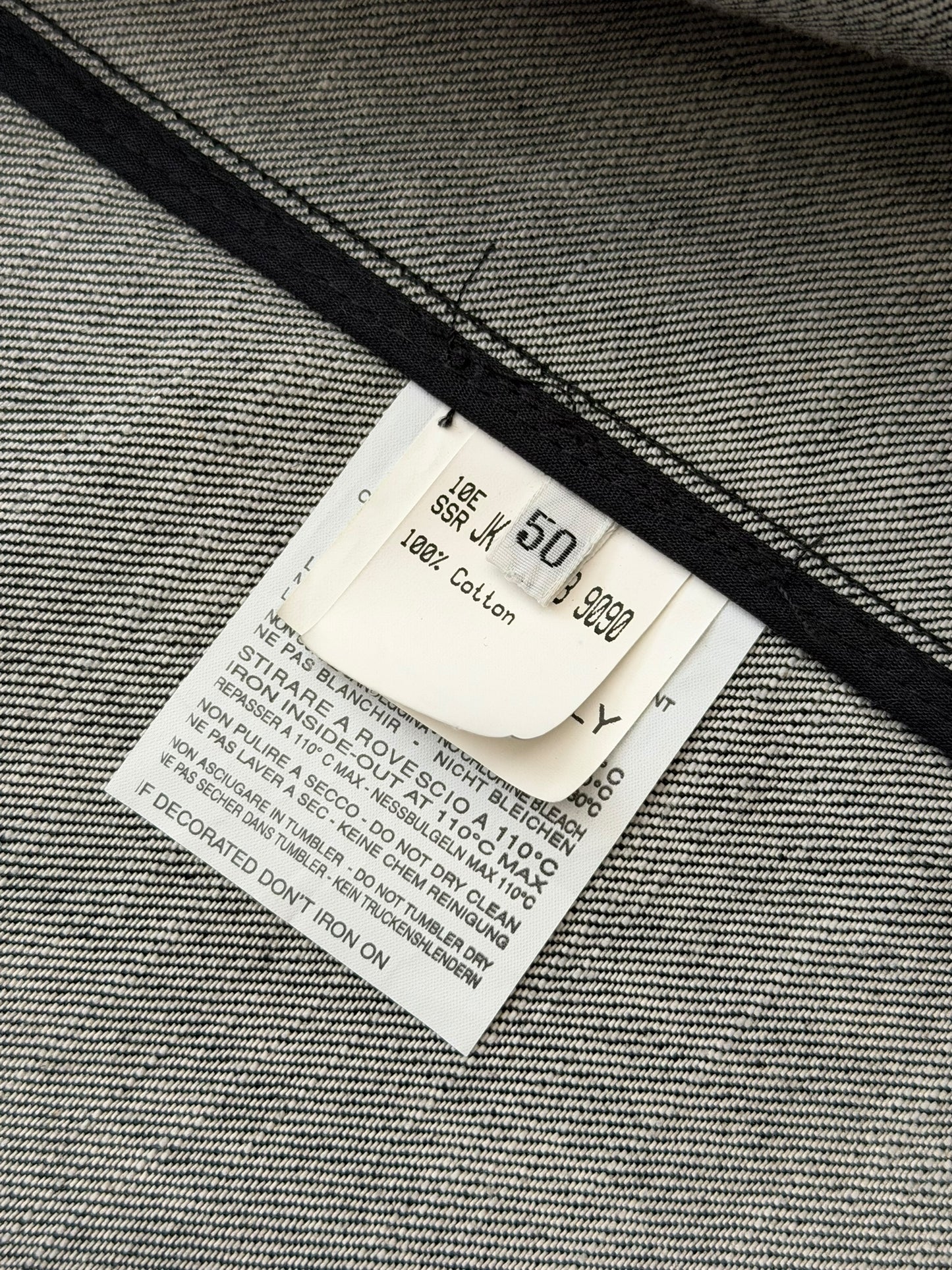 x Sterling Ruby Bleach Denim Blazer