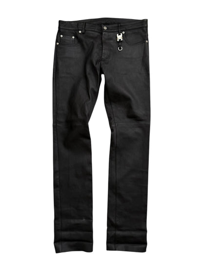Lambskin Belt Loop Pants
