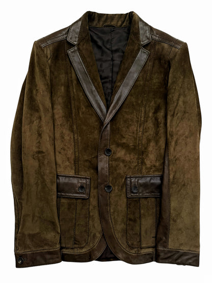 2000’s Tom Ford Era Western Rough-out Suede Leatber Blazer
