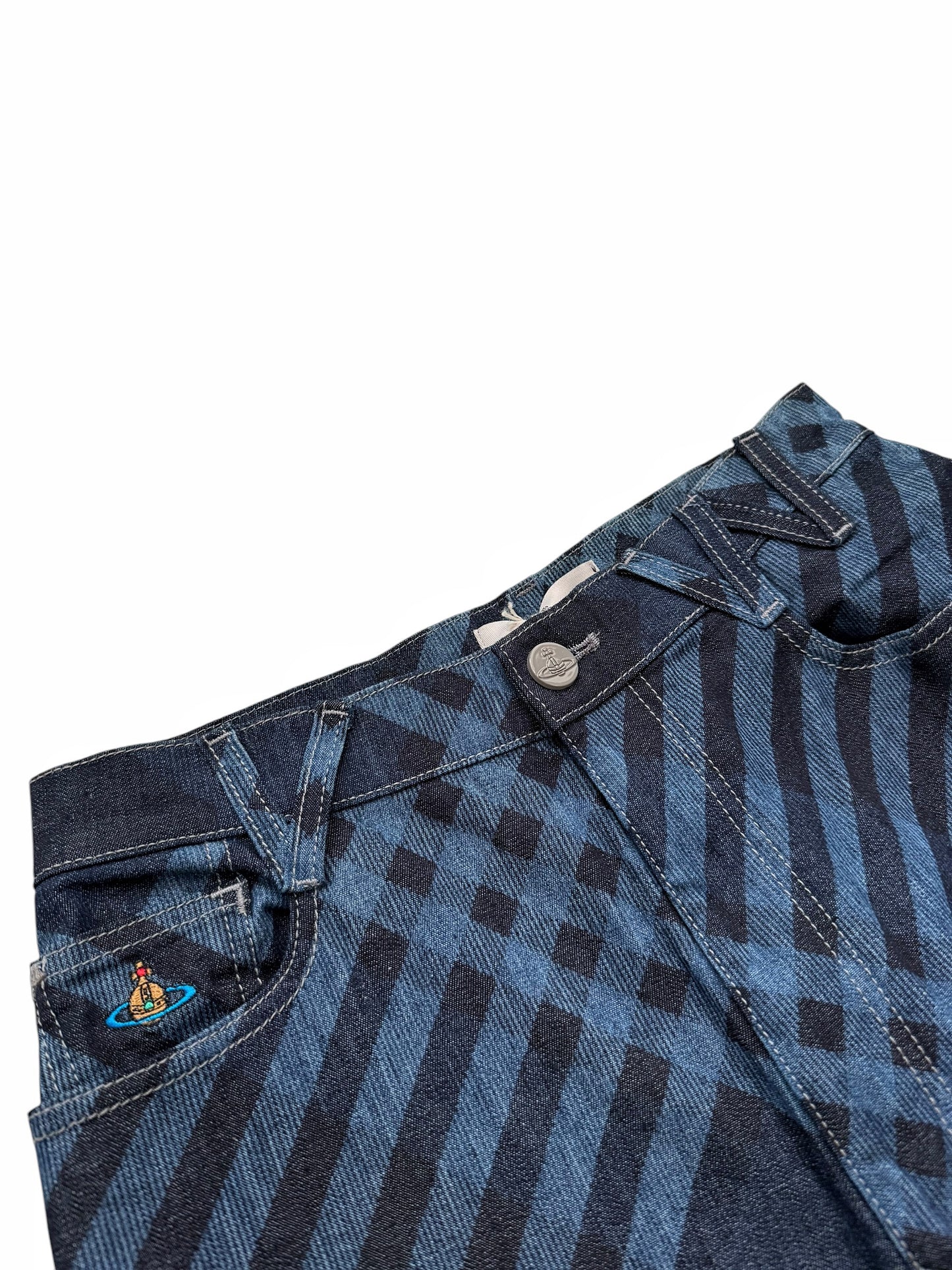 Ray 5 Pocket Pattern Jeans