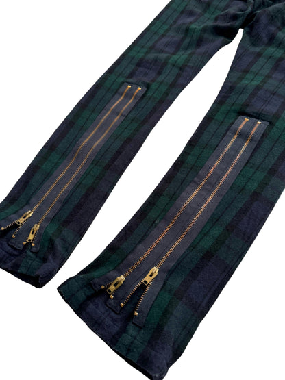 AW11 Punk Tartan Zip Bondage Pant