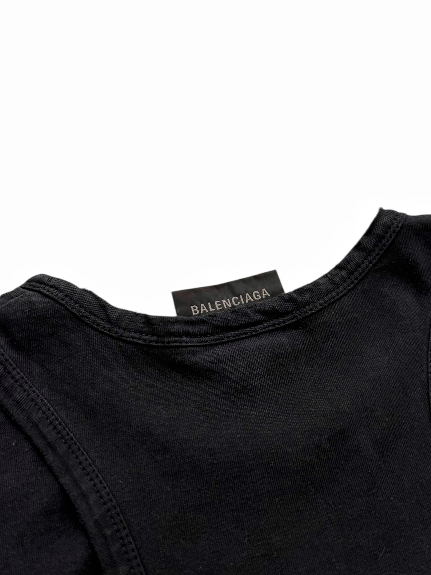 Sporty Racer Tank Neck Flap Logo