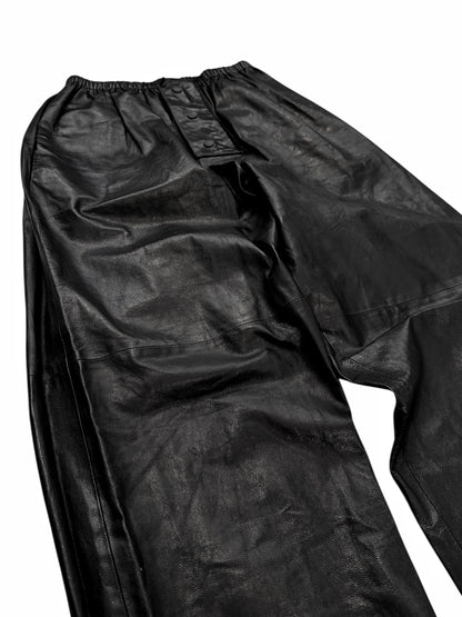 2022 Goat Leather Baggy Pants