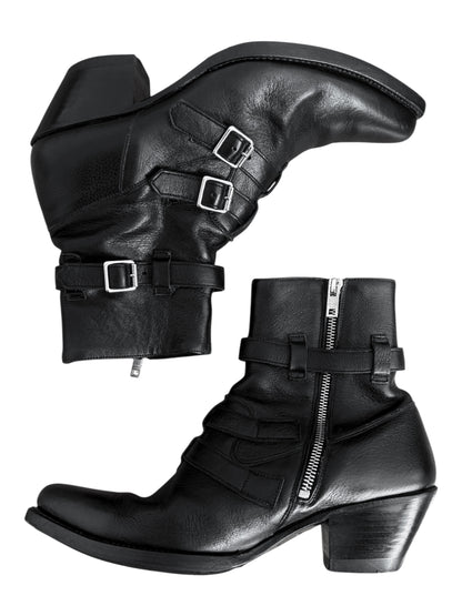 Berlin Buckle Strap Boots