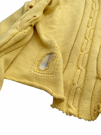 Distressed Cable Knit