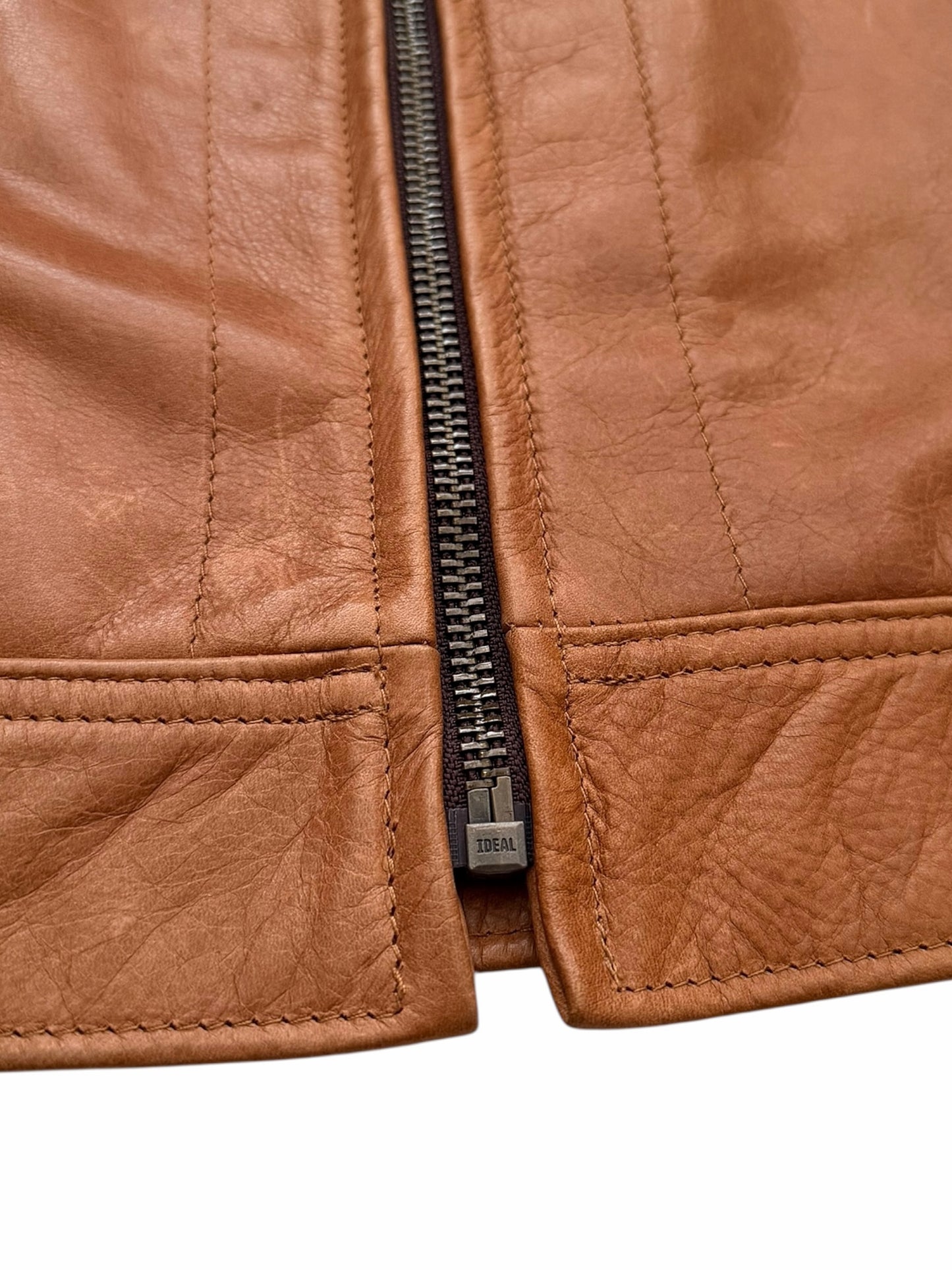 575 Steer Hide Zip Leather Jacket