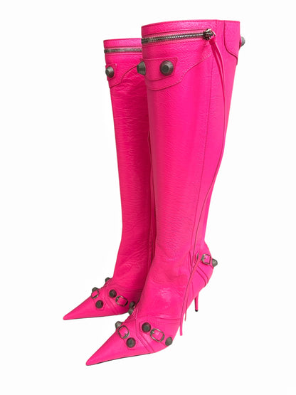 Fluo Pink Cagole Heel Boot Arena H90