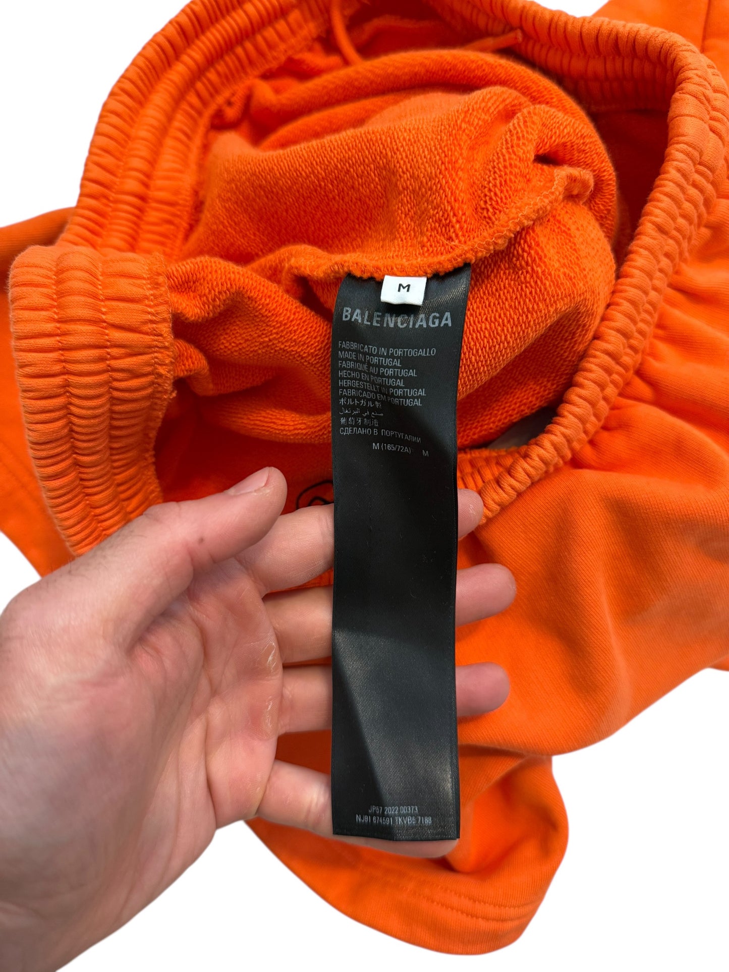 Baggy Orange Logo Shorts