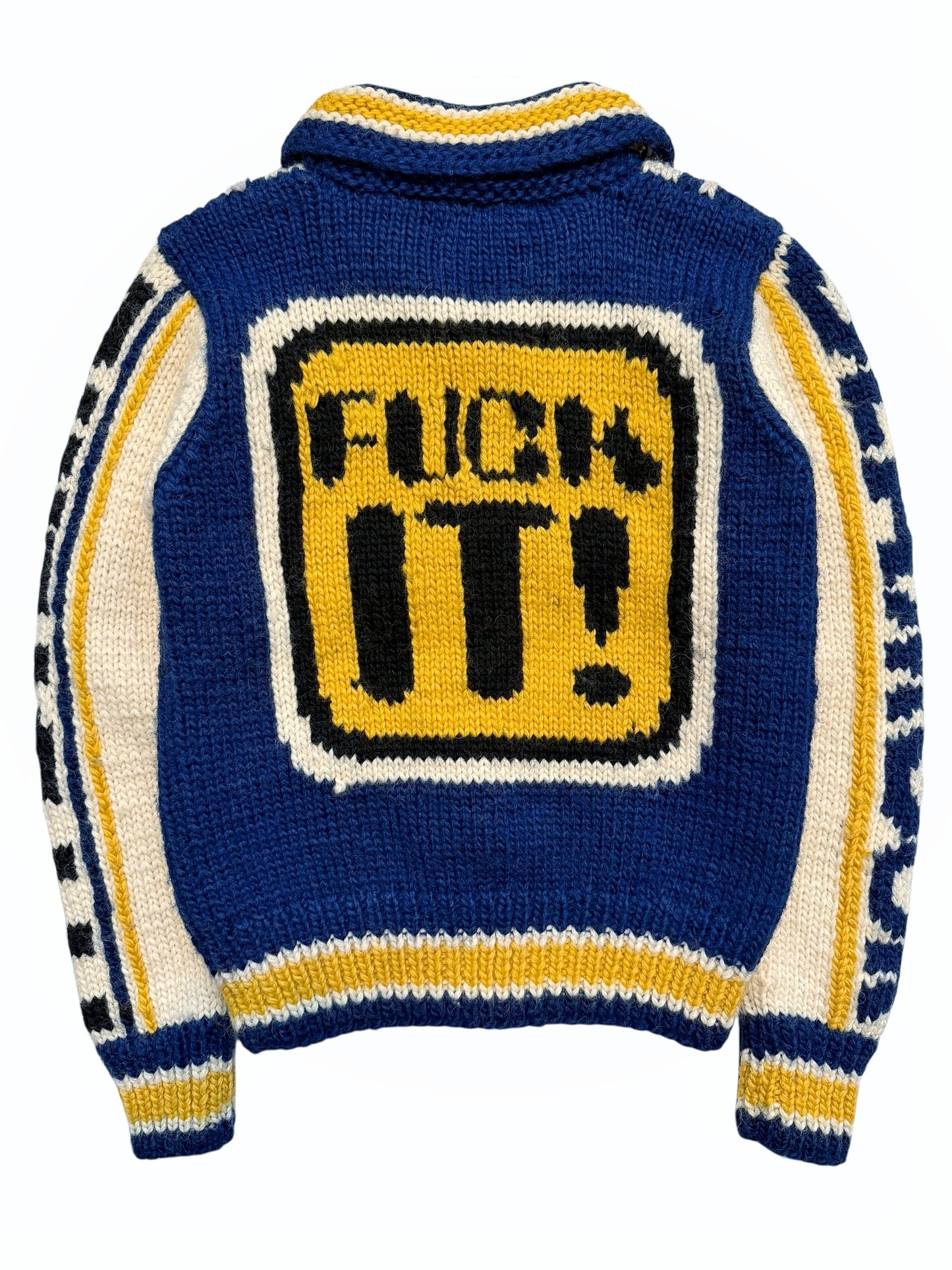 1990’s F*ck It Cowichan Cardigan