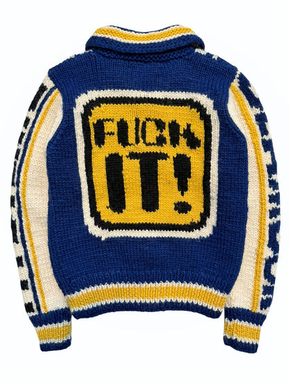 1990’s F*ck It Cowichan Cardigan