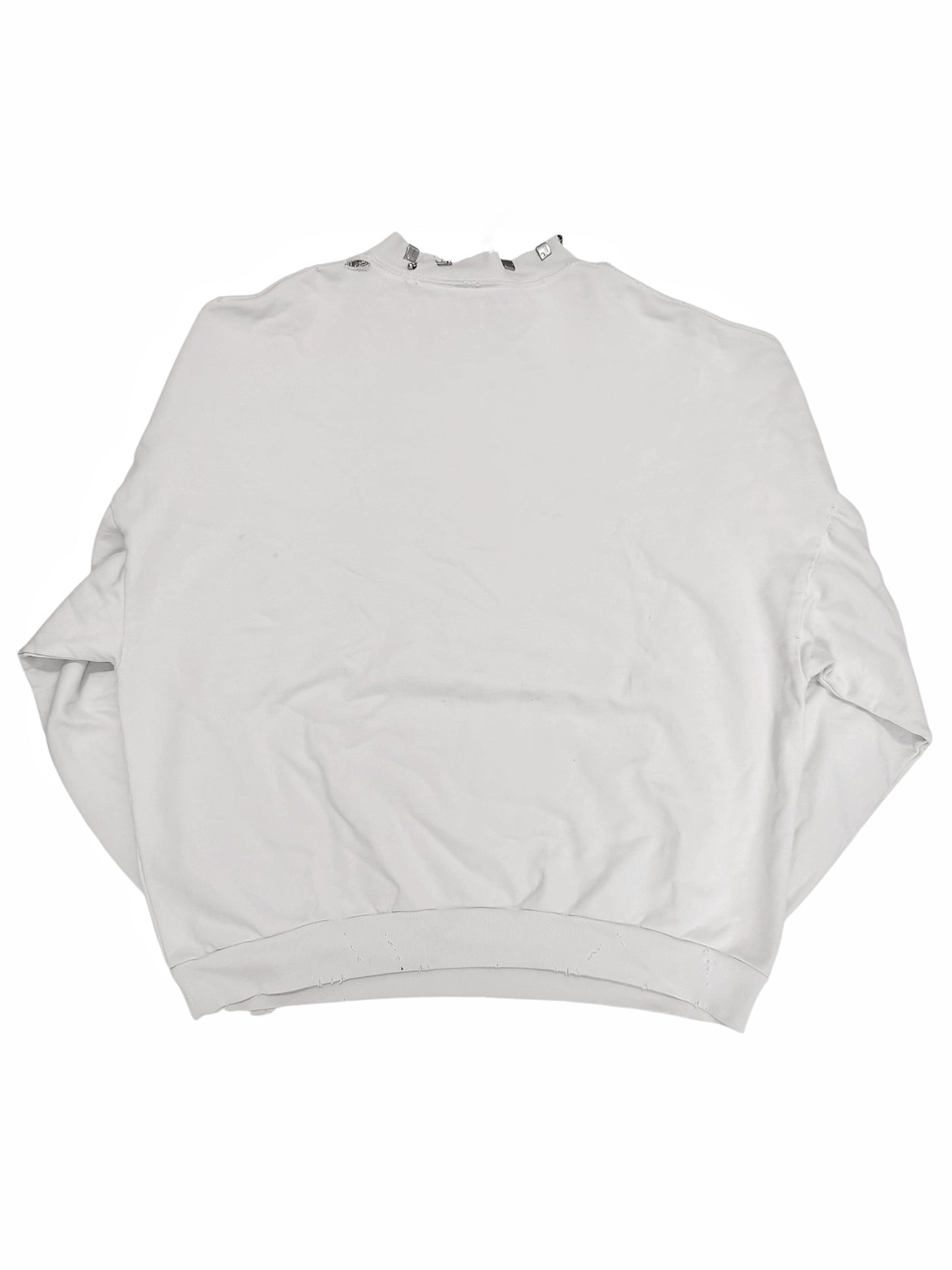 Pierced Metal Crewneck Sweatshirt