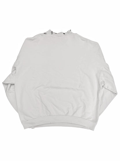 Pierced Metal Crewneck Sweatshirt