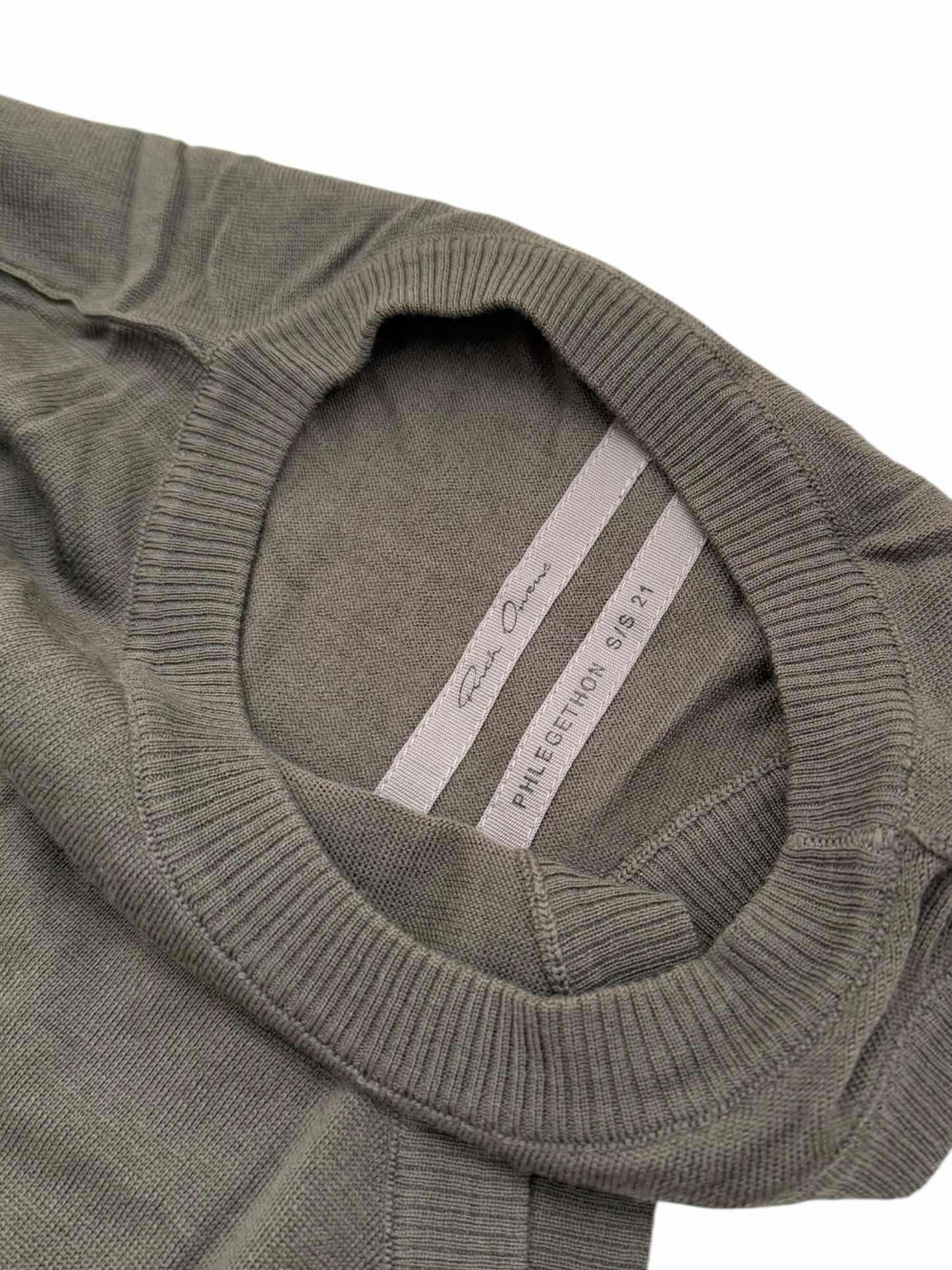 Virgin Wool Knit Banana Sweater