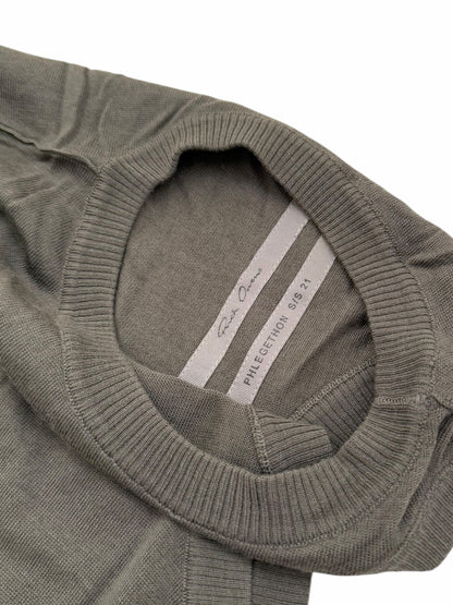 Virgin Wool Knit Banana Sweater