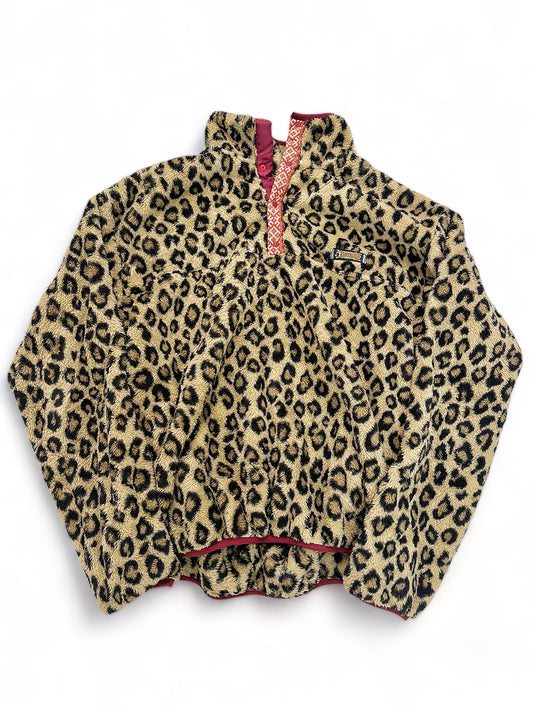 Leopard Fleece Pullover