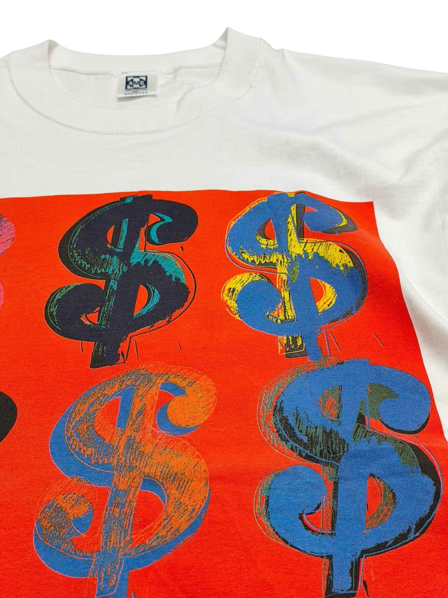 1996 Andy Warhol Dollar Signs Art Shirt