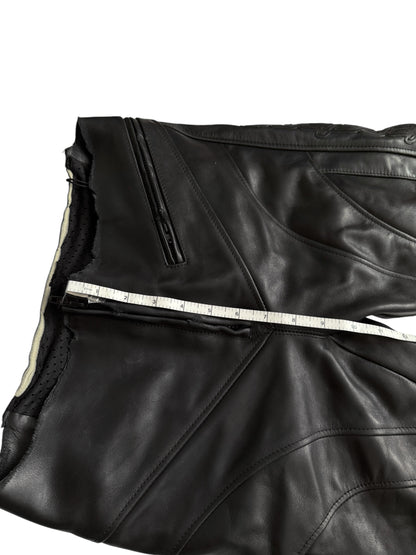 2024 Raw Waist Biker Moto Leather Pants