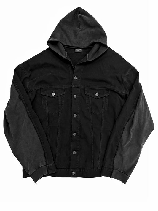 2022 Hooded Hybrid Trucker Jacket w/ Hood