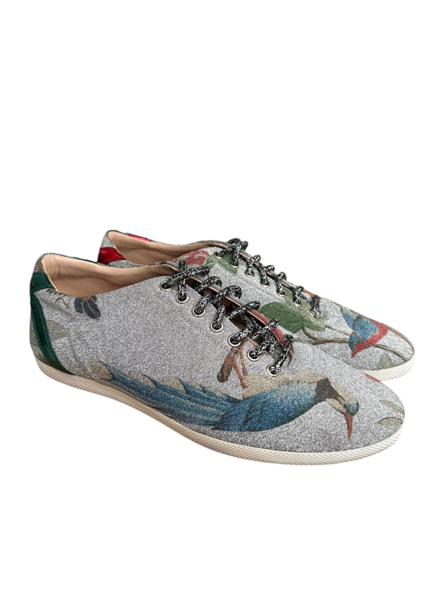 Glitter Bling Tian Bird Flat Shoes