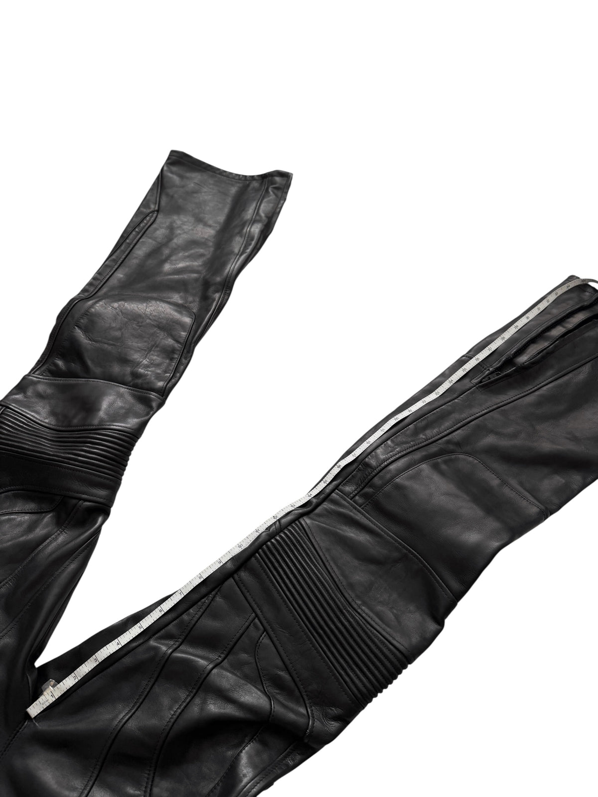 2024 Raw Waist Biker Moto Leather Pants