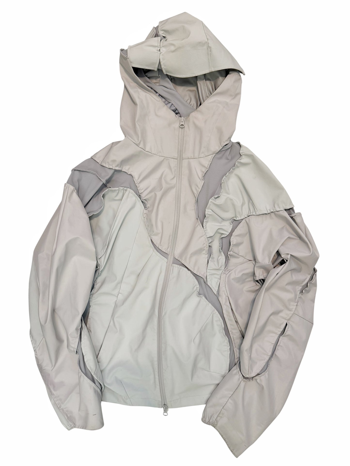 6.0 Left Patchwork Reconstructed Windbreaker Parka