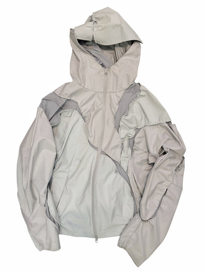 6.0 Left Patchwork Reconstructed Windbreaker Parka