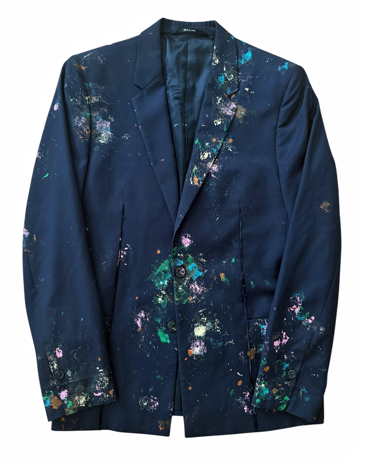 Painted Deconstructed Blazer Jacket