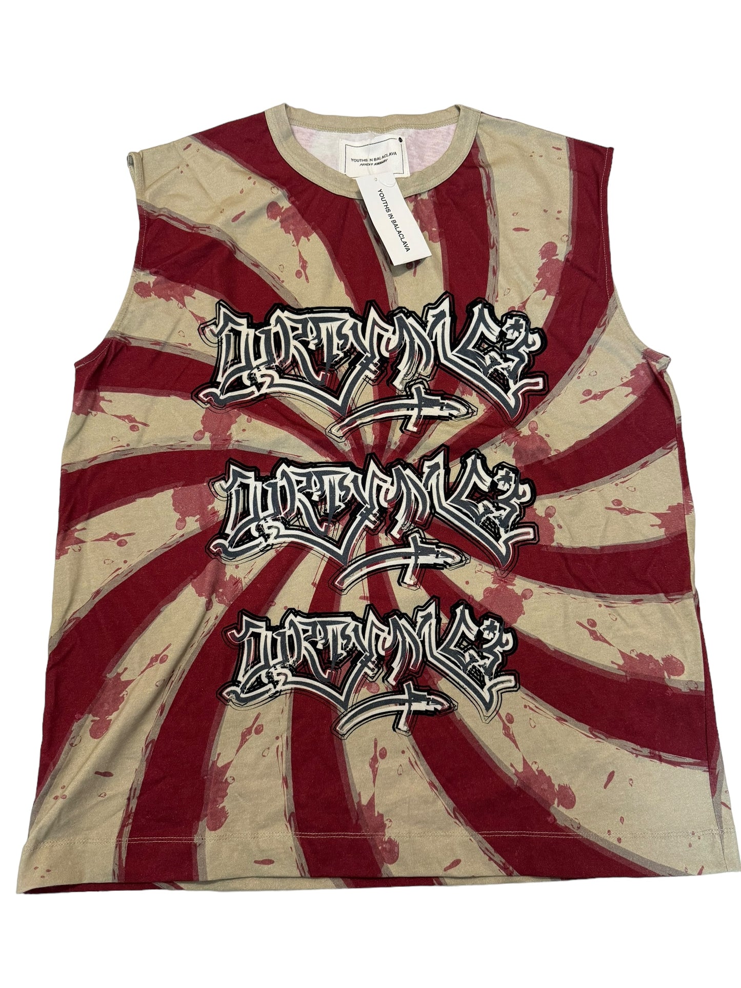 Red Swirl Punk Tank