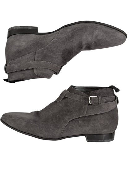 Grey Suede Low Jodhpur Boot