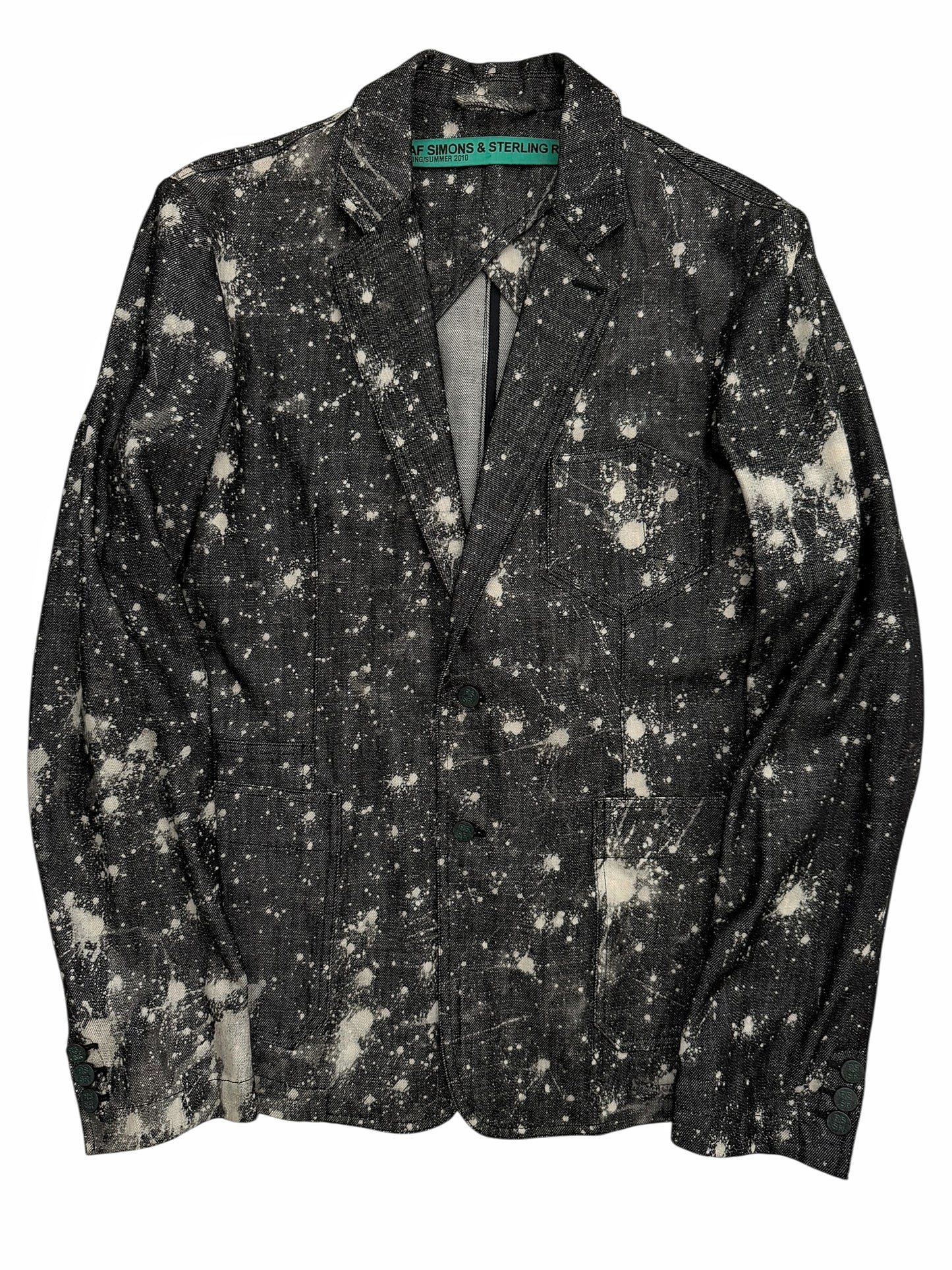 x Sterling Ruby Bleach Denim Blazer