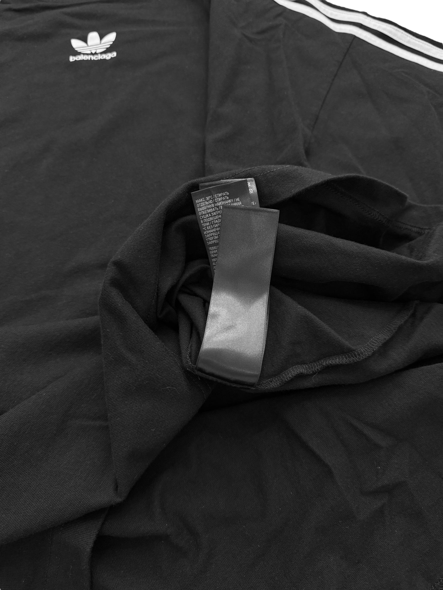 Oversized Black Track Logo Tee