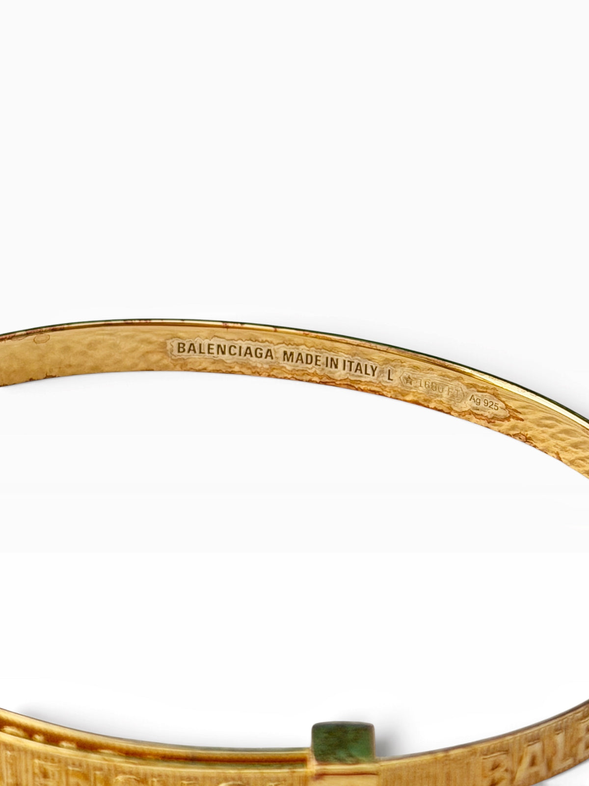 Sterling Silver (Gold Tone) Zip Tie Bracelet