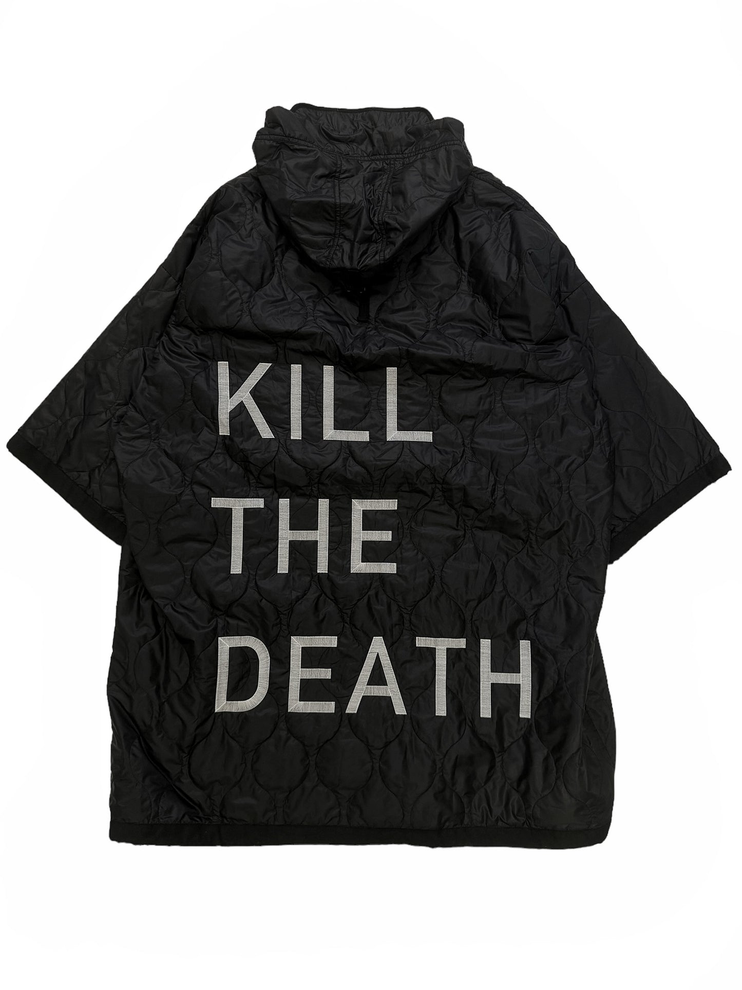 Kill the Death Quilted Poncho Parka