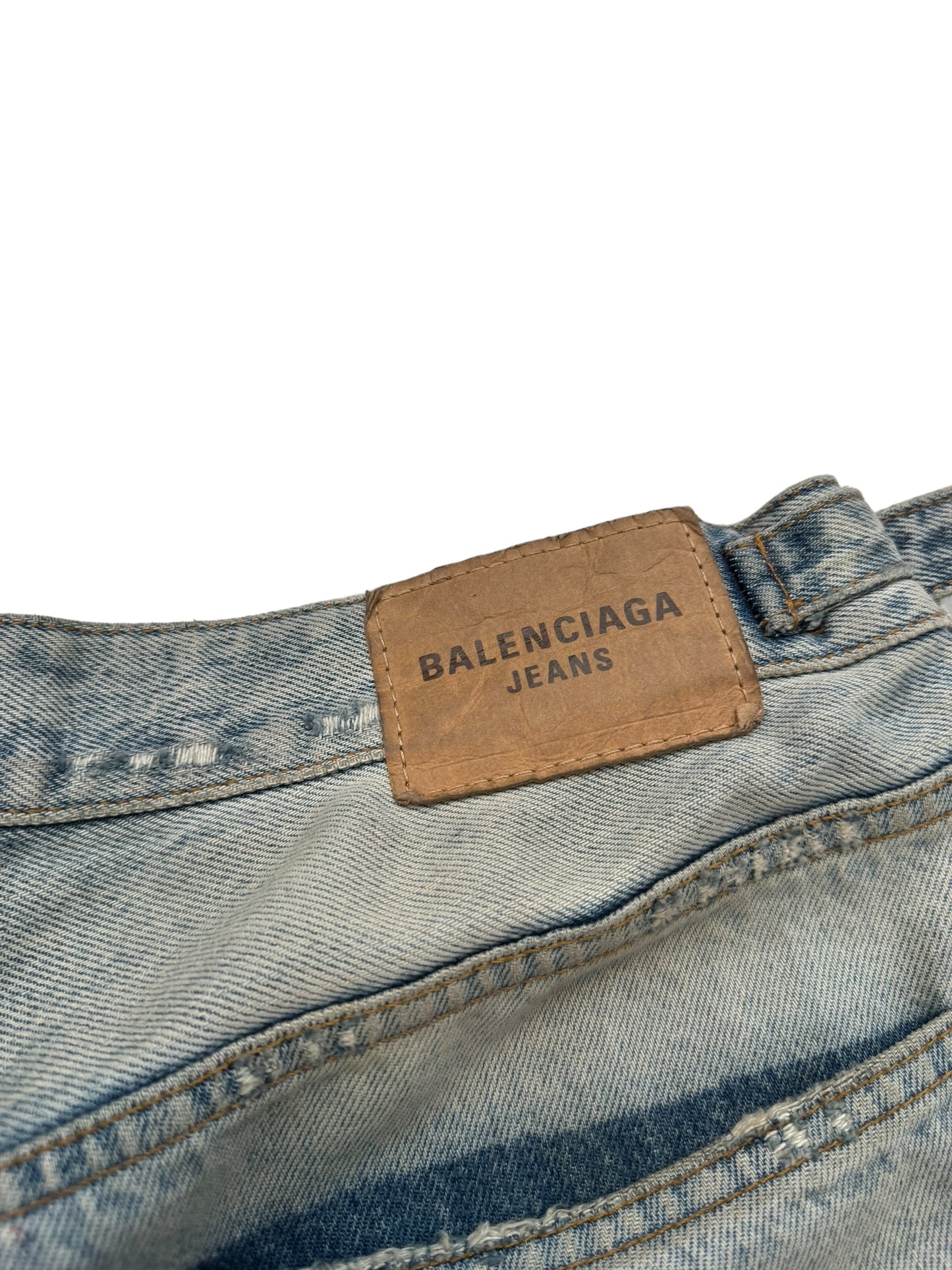 Stain Washed Baggy Skate Denim