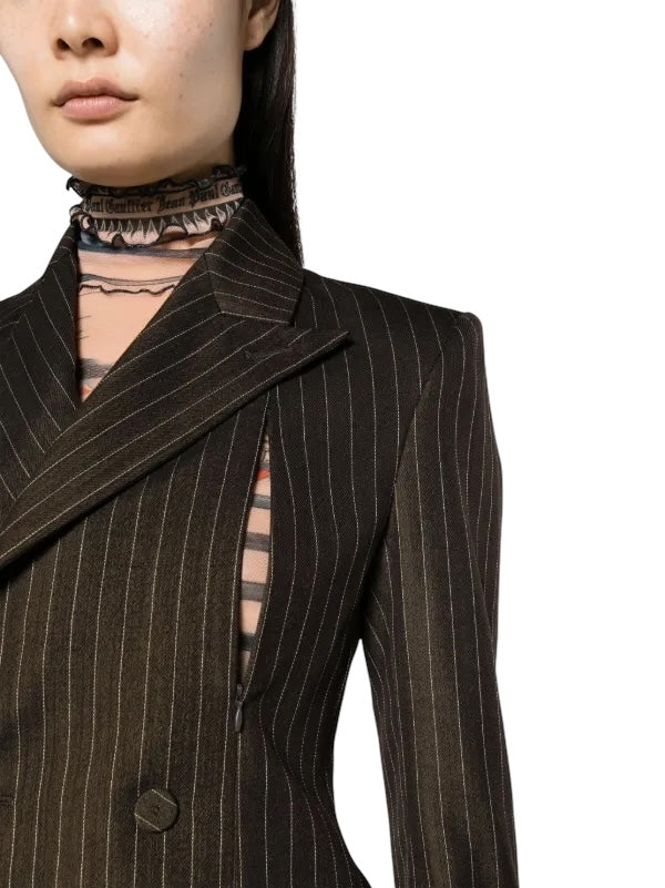 Breast Zip Stripe Blazer (Tattoo Collection Redux)