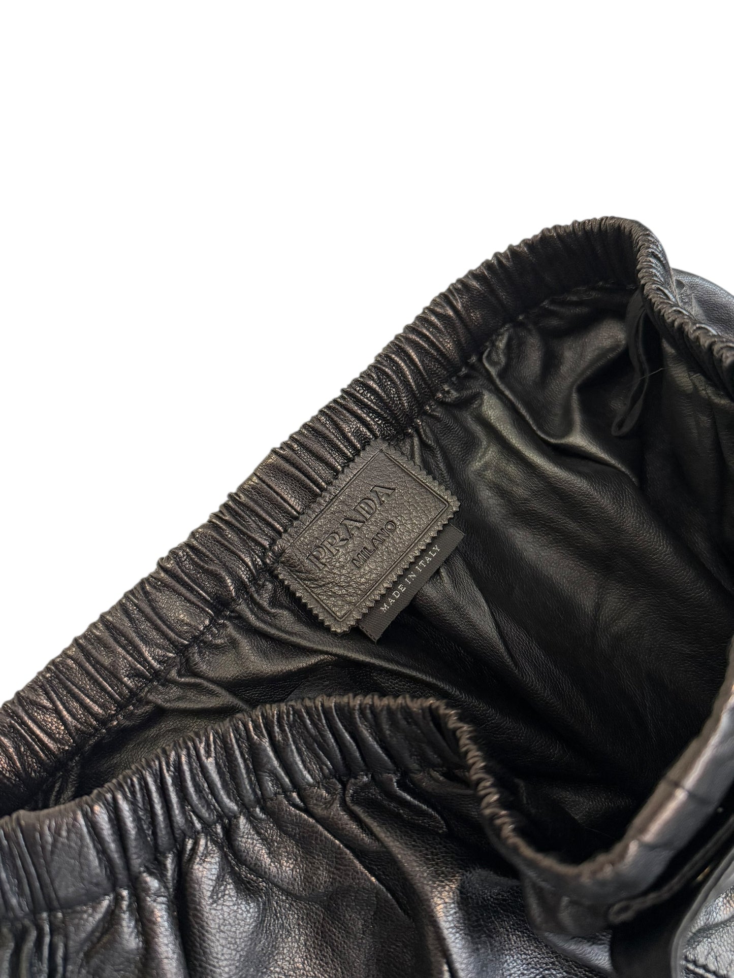 2022 Goat Leather Baggy Pants