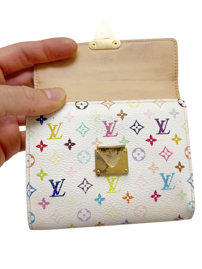 x Takashi Murakami Rainbow Multicolor Monogram Wallet