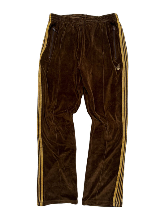 Brown Velour Track Pant
