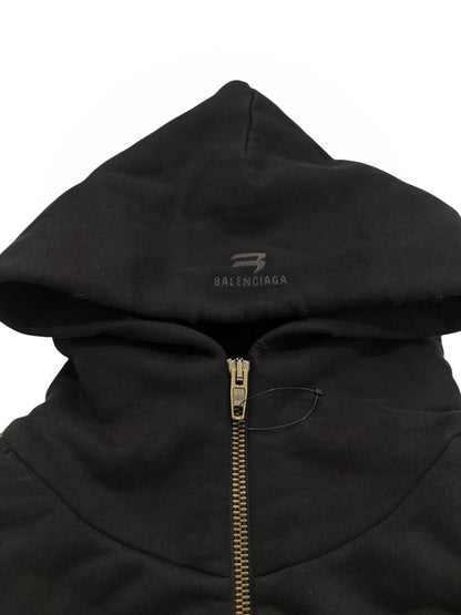 Heavy Cotton Fleece Hooded Bomber