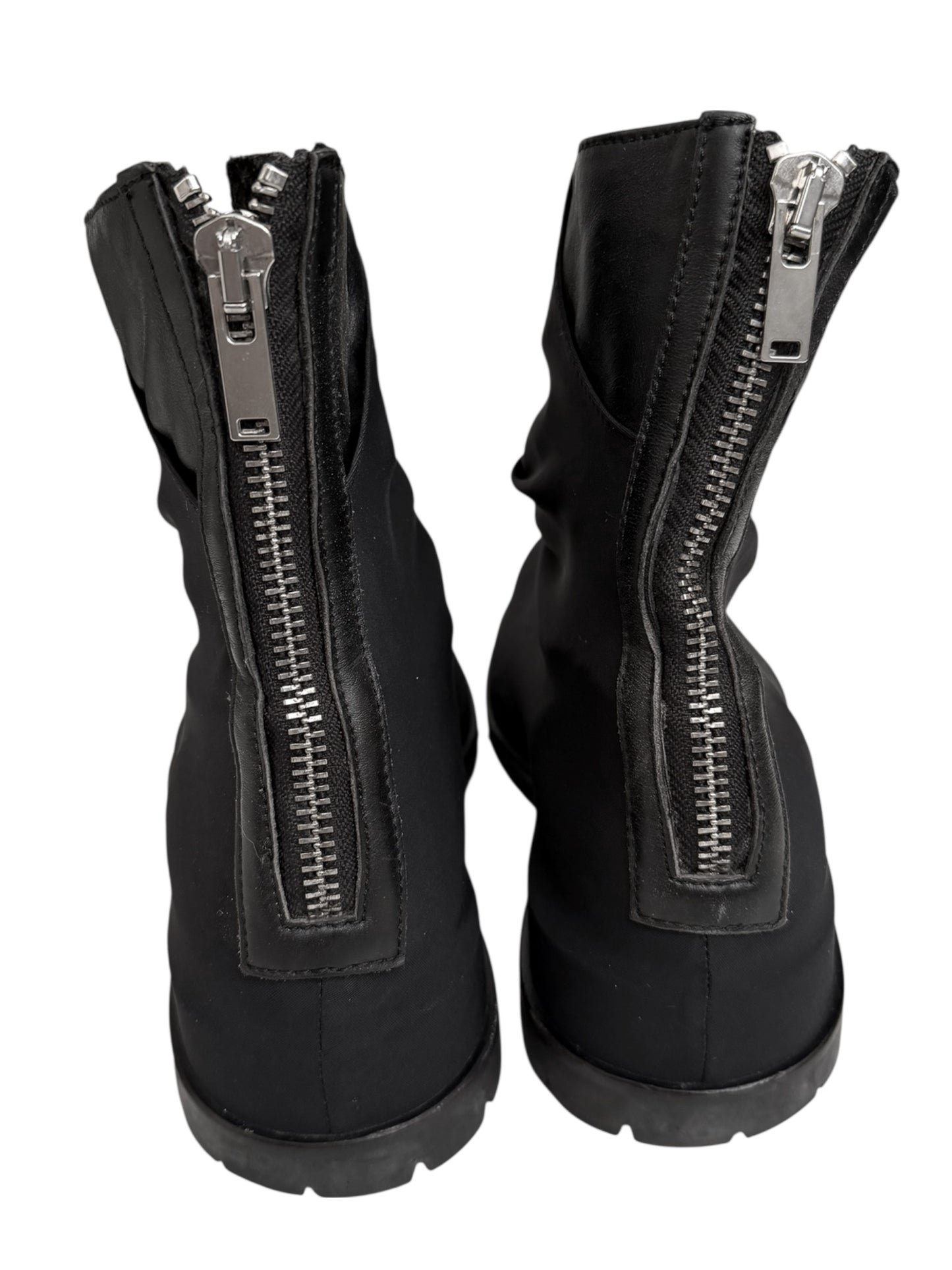 Black Marathon Draped Boot