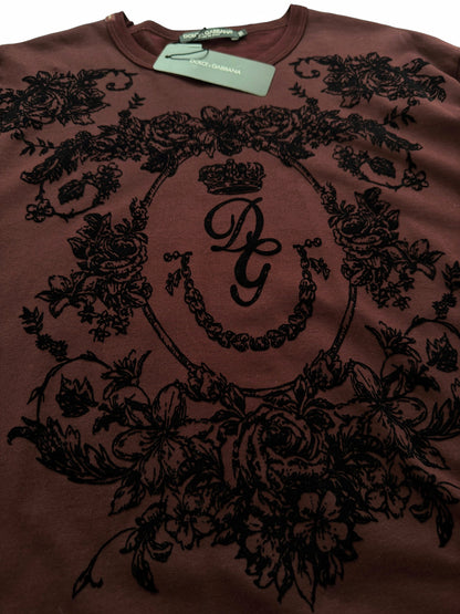 Velvet Graphic Burgundy Tee