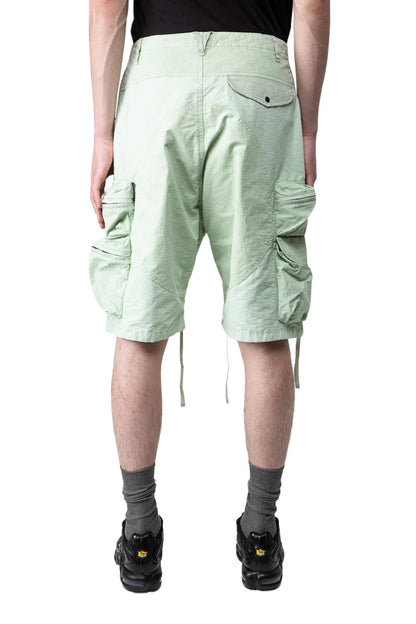 “Puf” Multipocket Mint Parachute Cargo Shorts