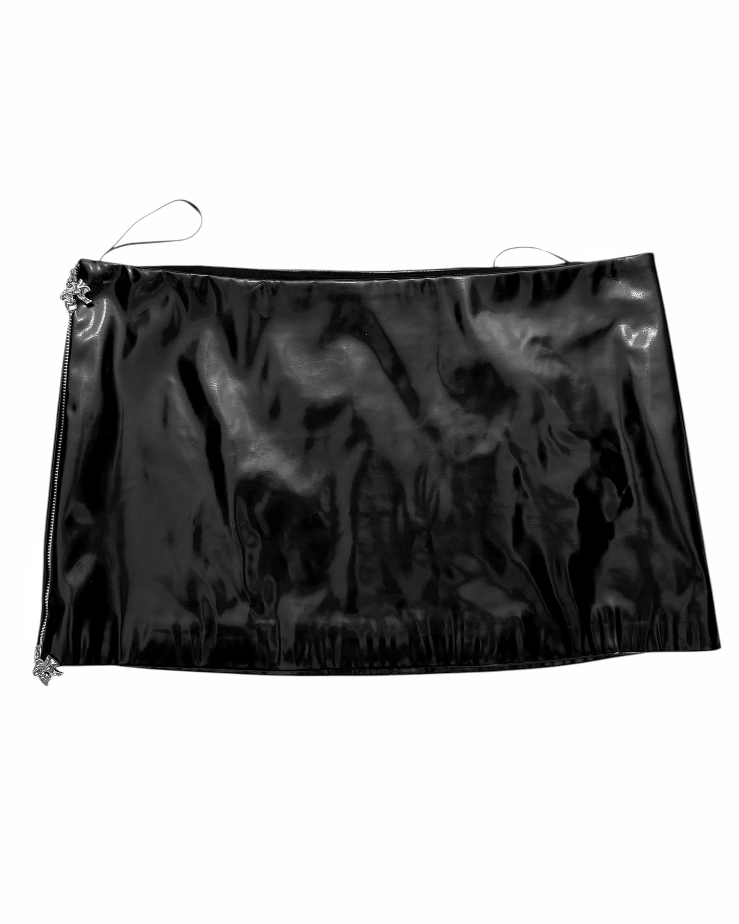 Bow Zip Mini Skirt